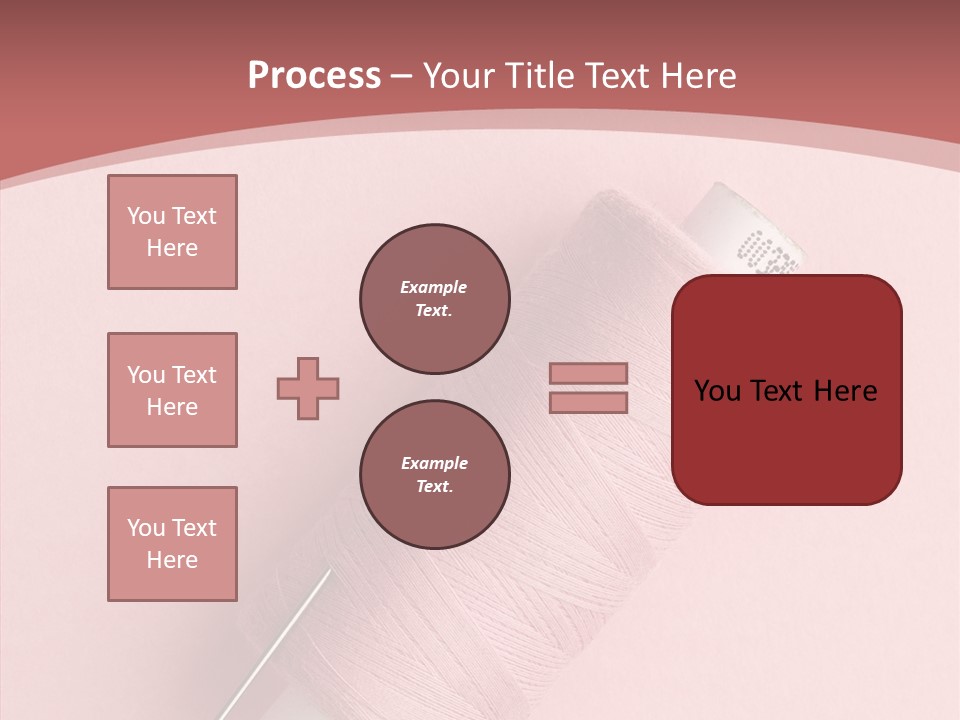Shape Tailor Pink PowerPoint Template