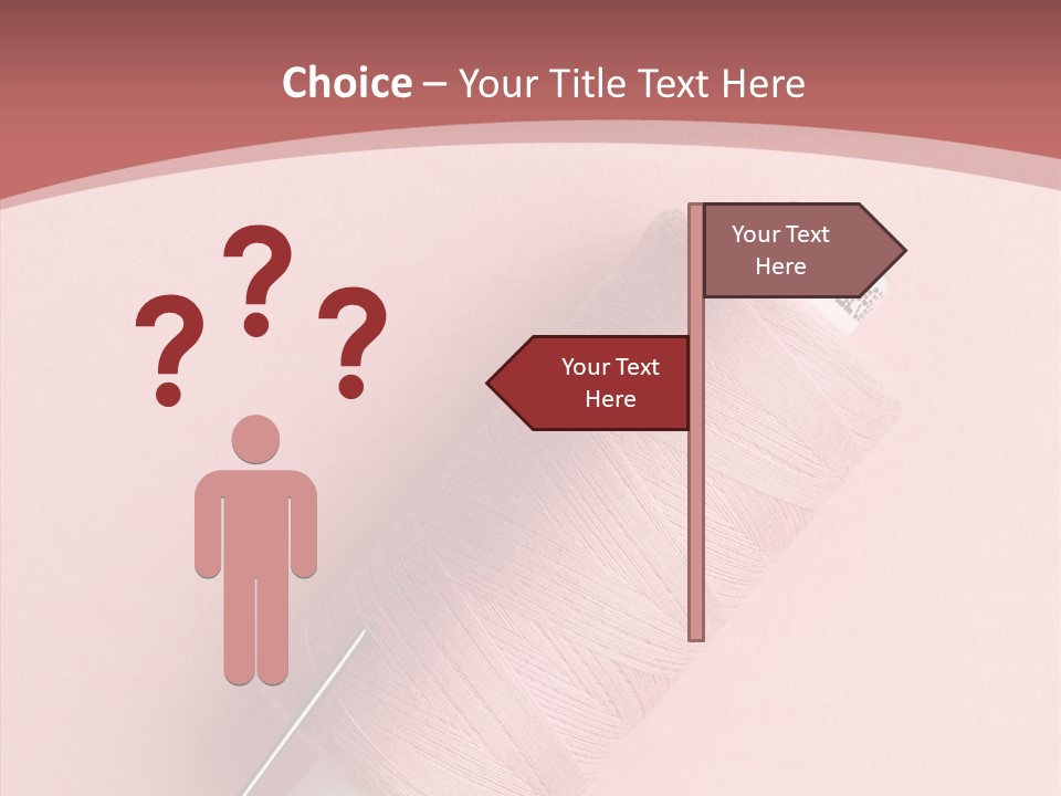 Shape Tailor Pink PowerPoint Template