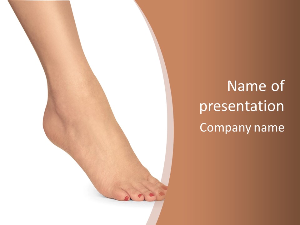 Spa Skincare Foot PowerPoint Template