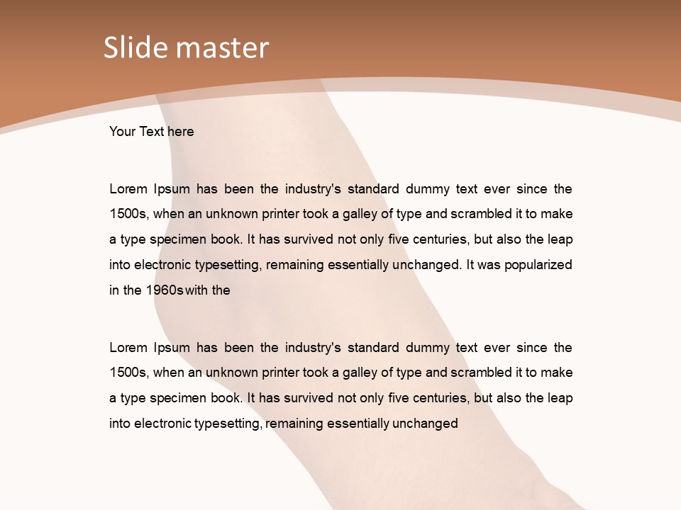 Spa Skincare Foot PowerPoint Template