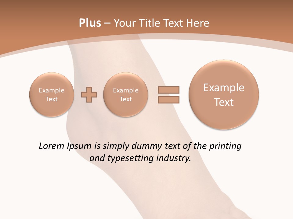 Spa Skincare Foot PowerPoint Template