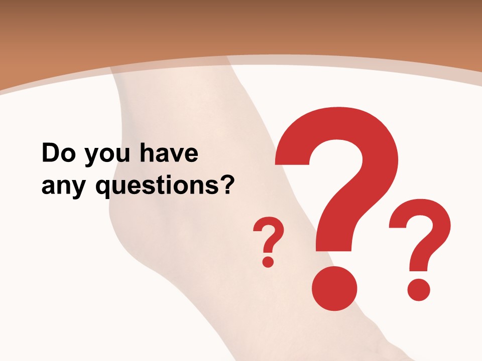 Spa Skincare Foot PowerPoint Template