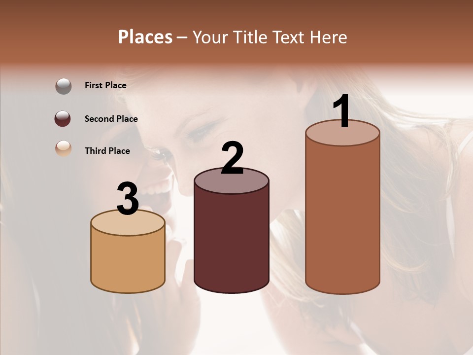 Daytime Talking Women PowerPoint Template