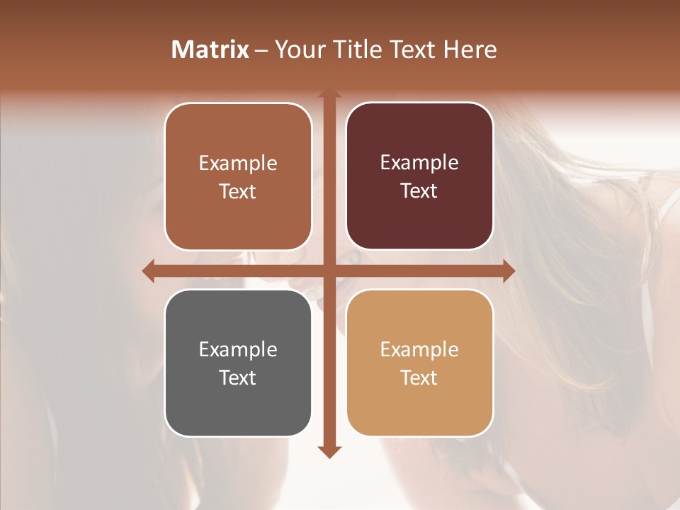 Daytime Talking Women PowerPoint Template