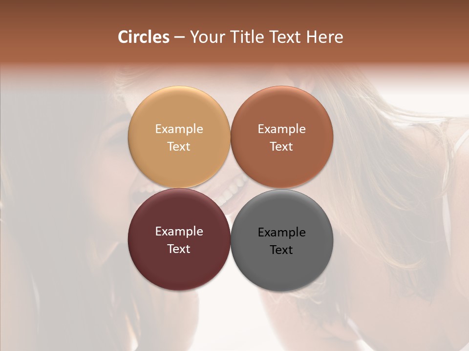 Daytime Talking Women PowerPoint Template