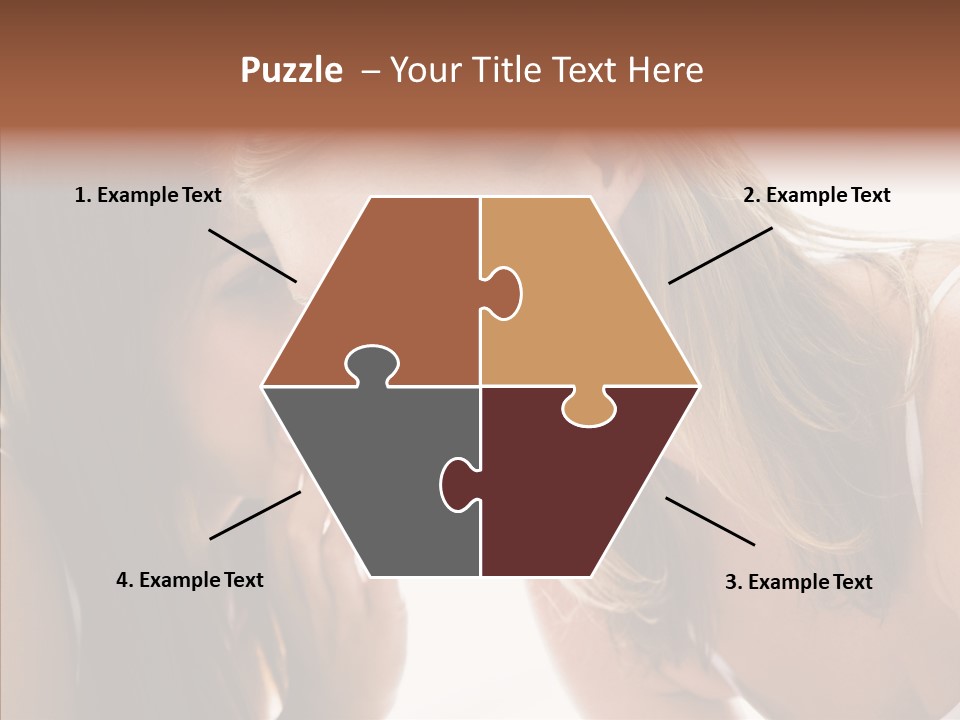 Daytime Talking Women PowerPoint Template