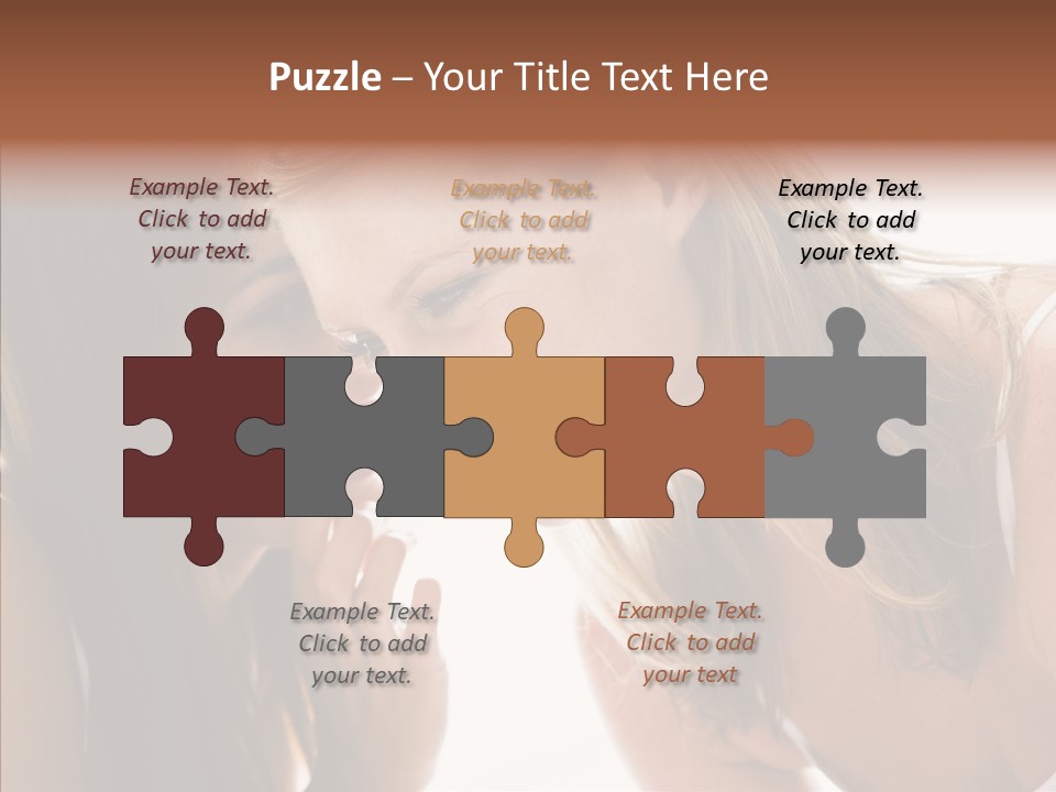 Daytime Talking Women PowerPoint Template