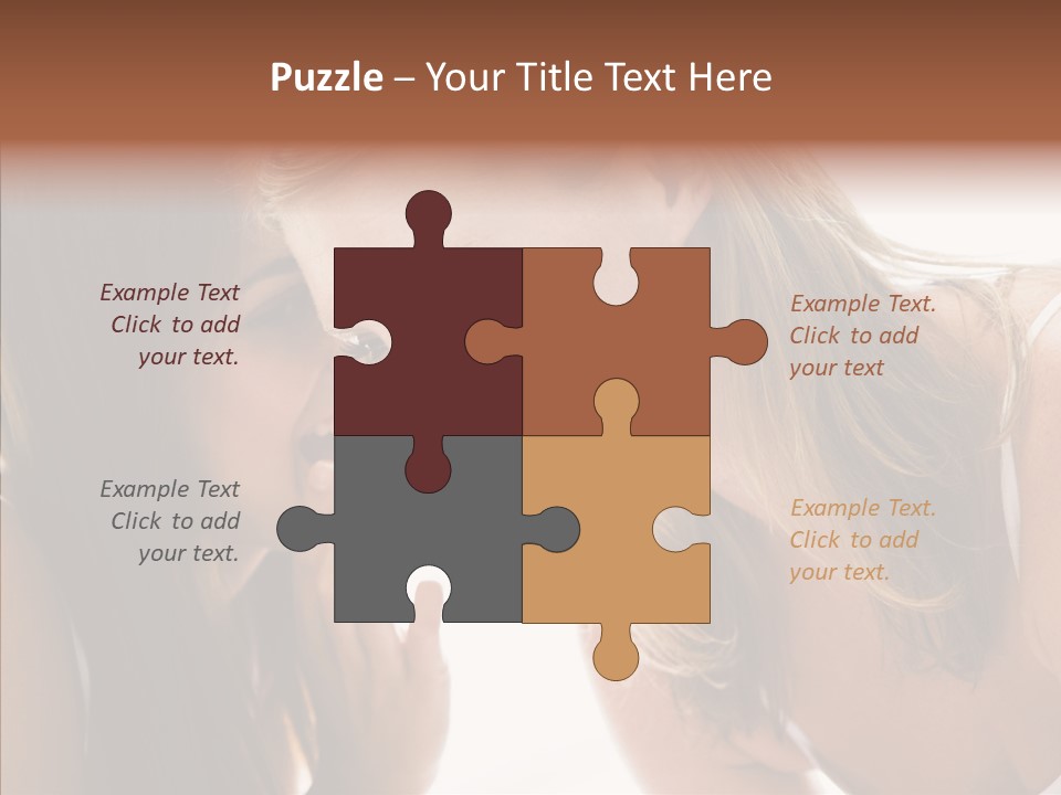 Daytime Talking Women PowerPoint Template