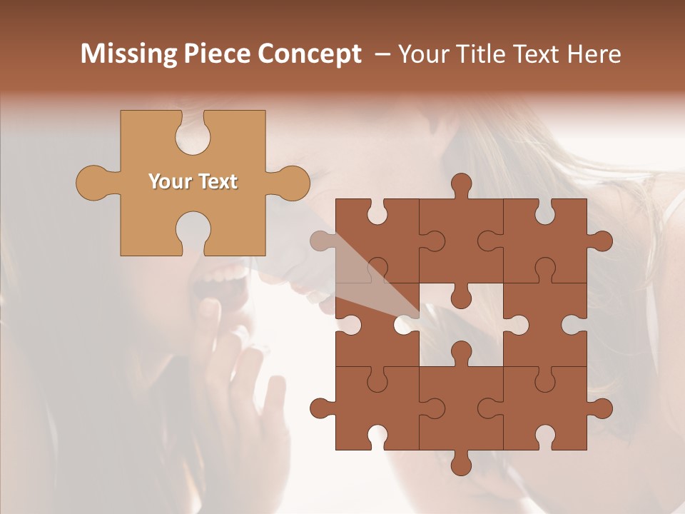 Daytime Talking Women PowerPoint Template