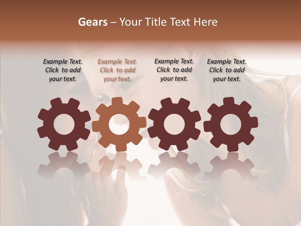 Daytime Talking Women PowerPoint Template