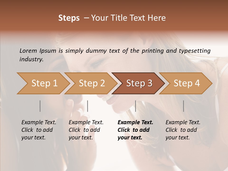 Daytime Talking Women PowerPoint Template