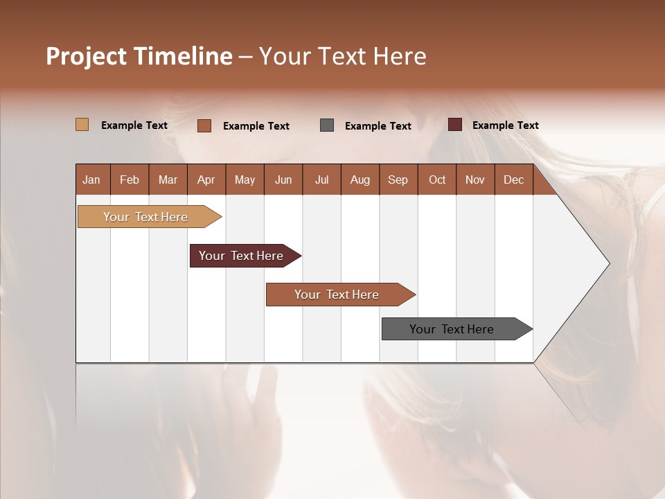 Daytime Talking Women PowerPoint Template