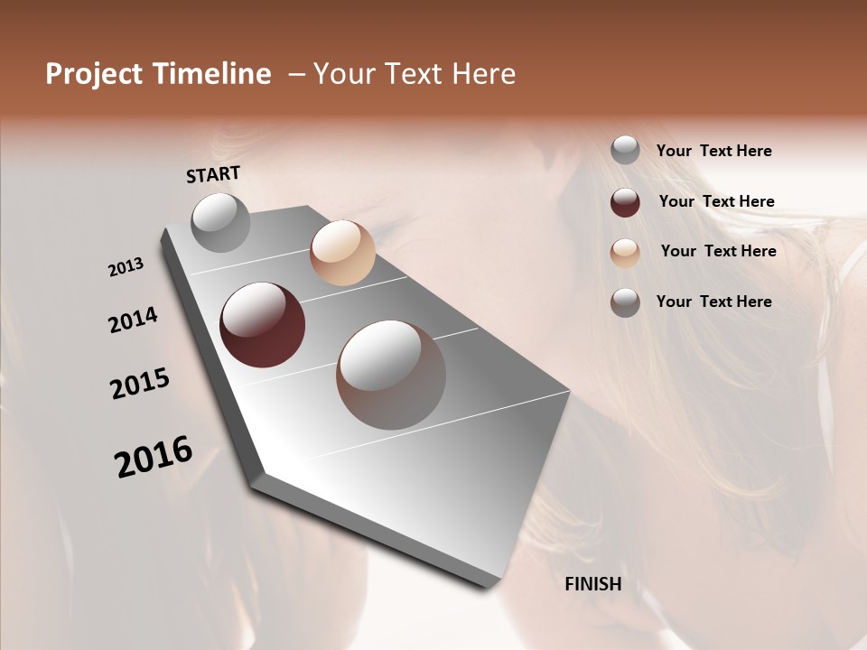 Daytime Talking Women PowerPoint Template