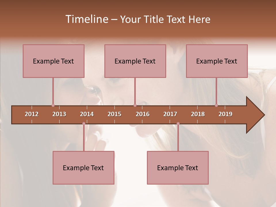 Daytime Talking Women PowerPoint Template