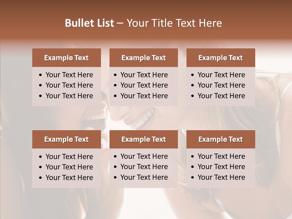 Daytime Talking Women PowerPoint Template