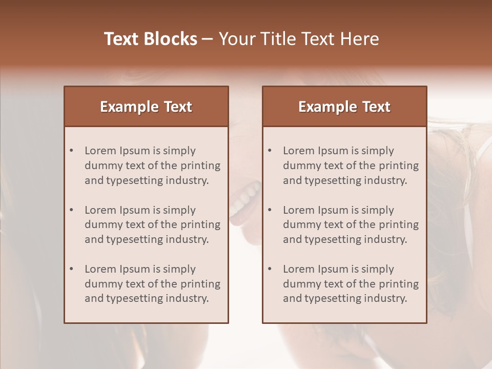 Daytime Talking Women PowerPoint Template