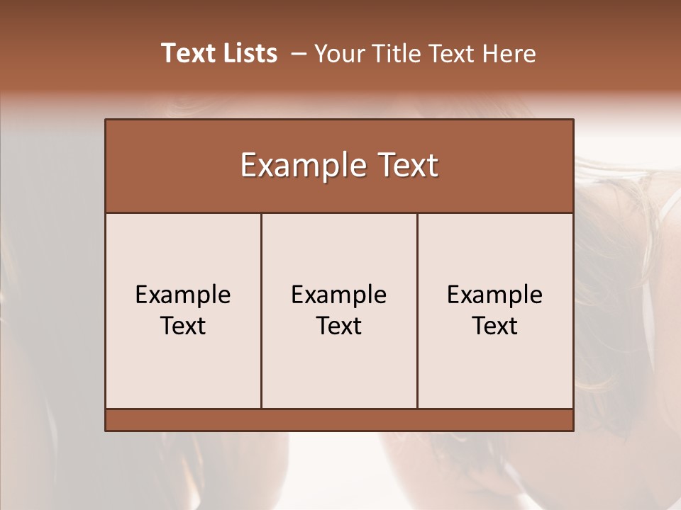 Daytime Talking Women PowerPoint Template