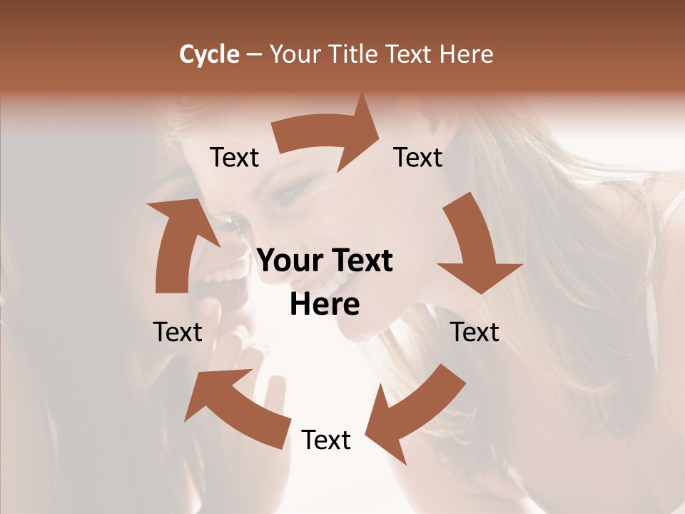 Daytime Talking Women PowerPoint Template