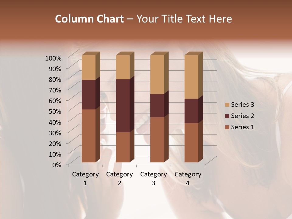 Daytime Talking Women PowerPoint Template