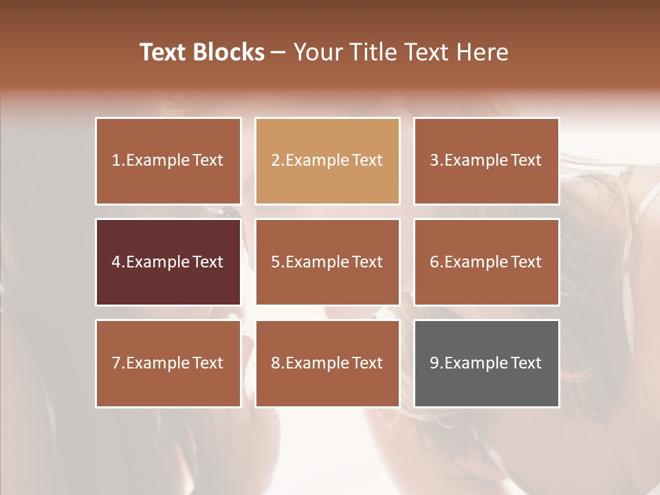 Daytime Talking Women PowerPoint Template