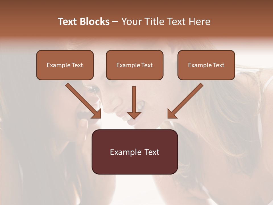 Daytime Talking Women PowerPoint Template
