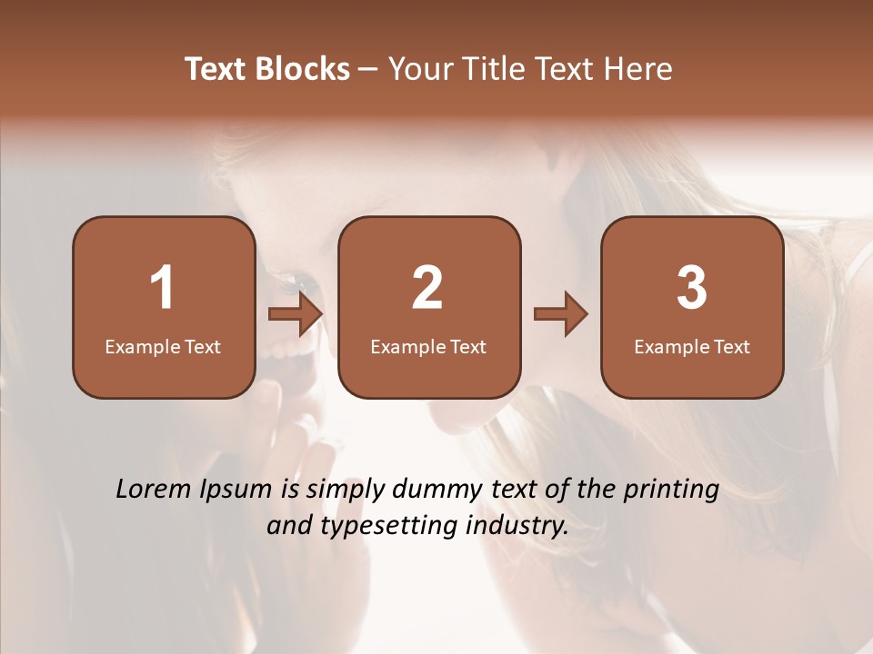 Daytime Talking Women PowerPoint Template