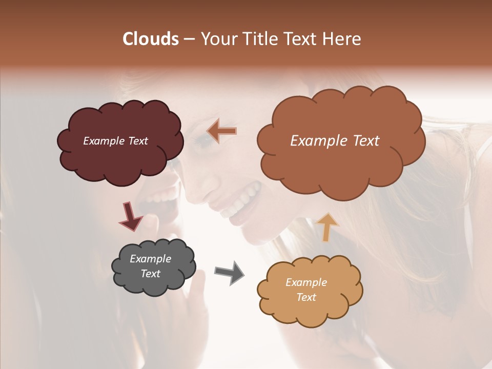 Daytime Talking Women PowerPoint Template