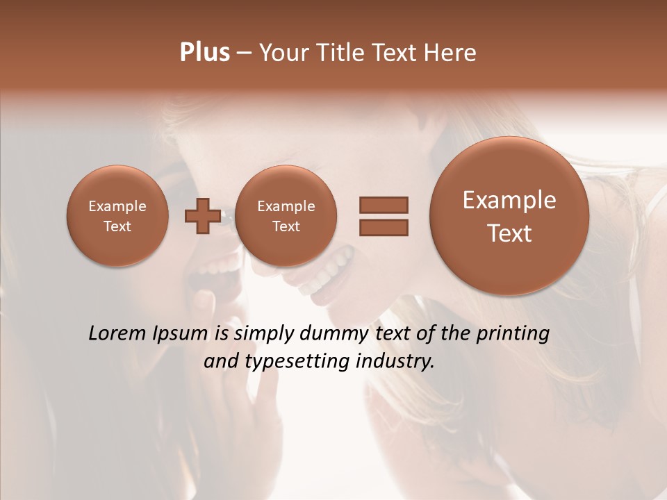 Daytime Talking Women PowerPoint Template