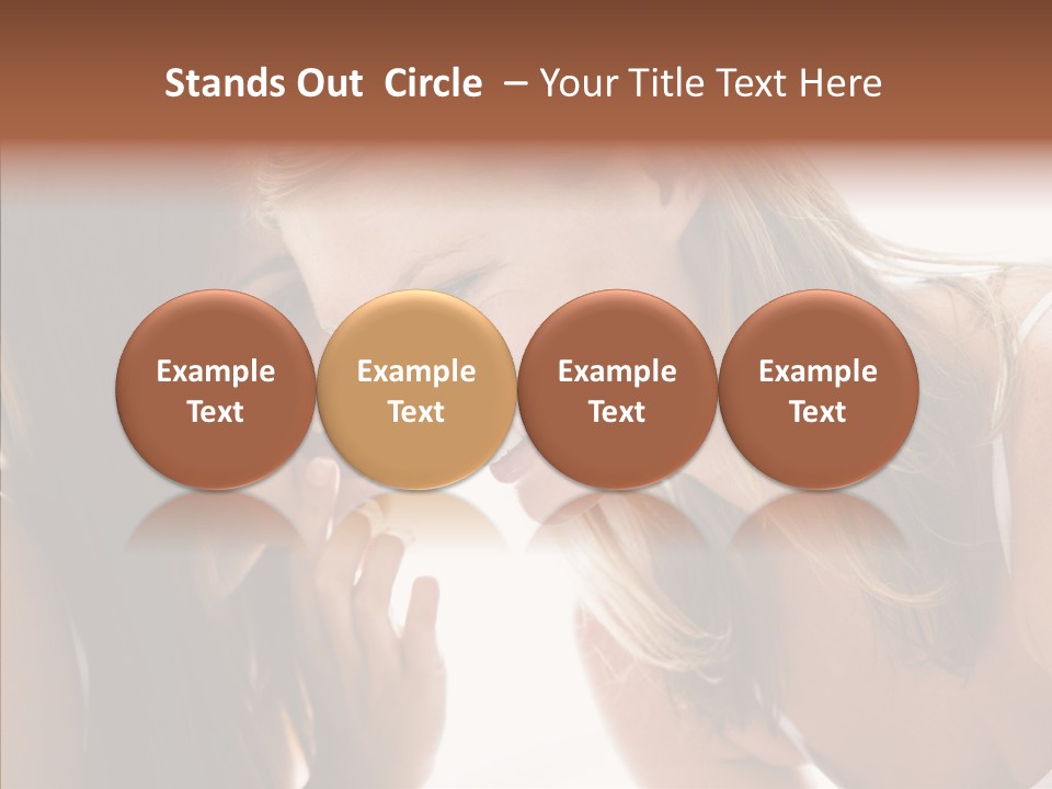 Daytime Talking Women PowerPoint Template