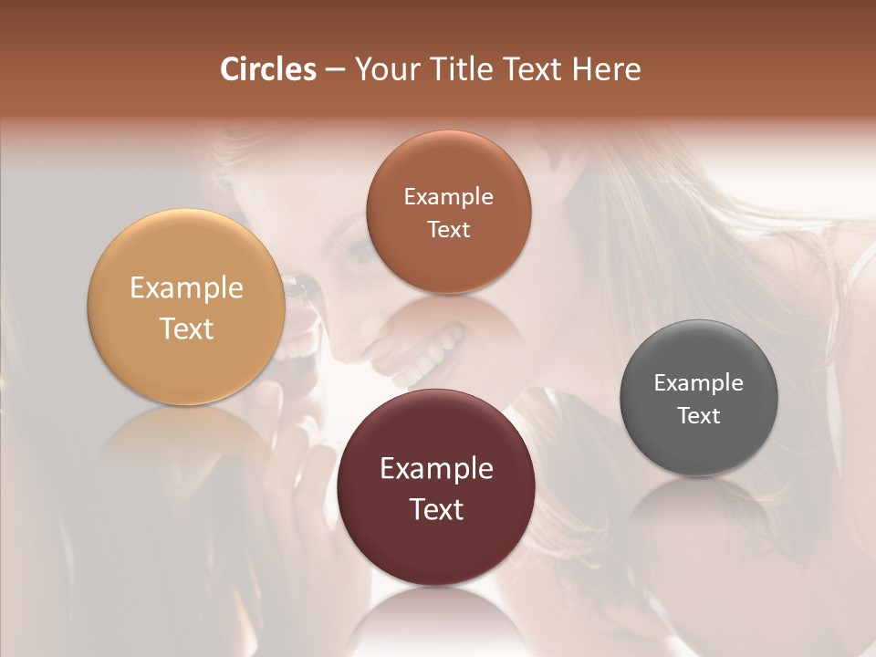 Daytime Talking Women PowerPoint Template