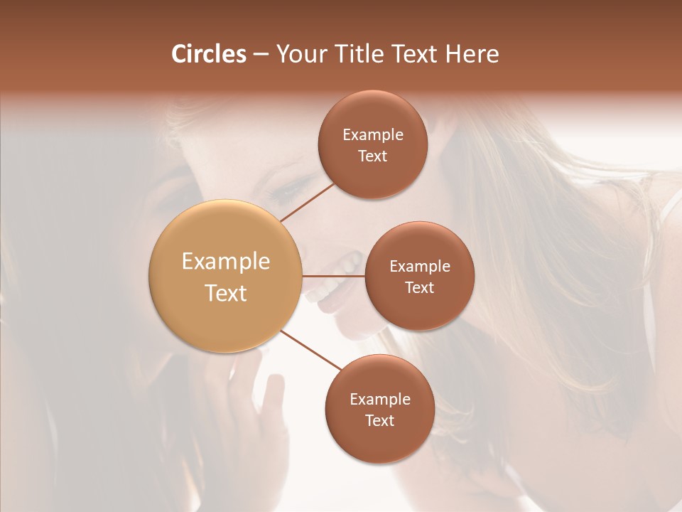 Daytime Talking Women PowerPoint Template