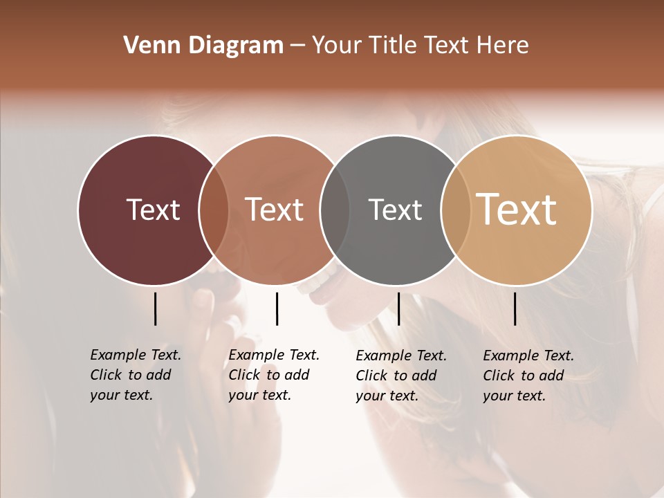 Daytime Talking Women PowerPoint Template