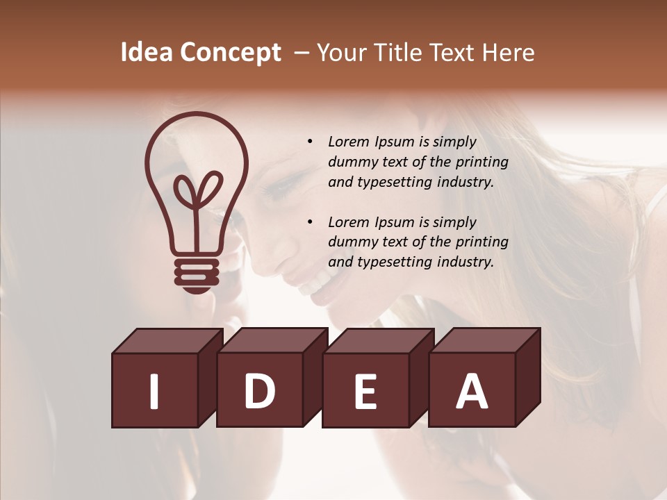 Daytime Talking Women PowerPoint Template