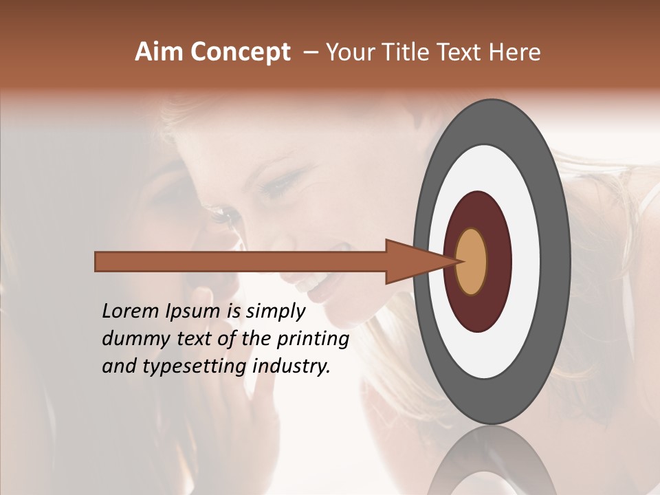 Daytime Talking Women PowerPoint Template