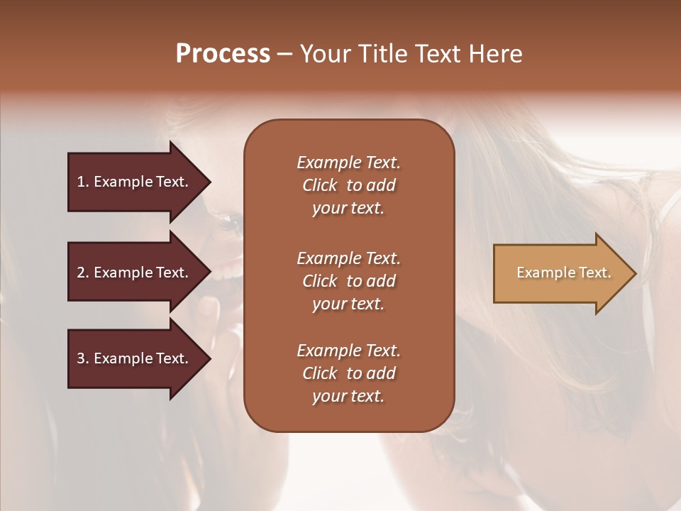 Daytime Talking Women PowerPoint Template