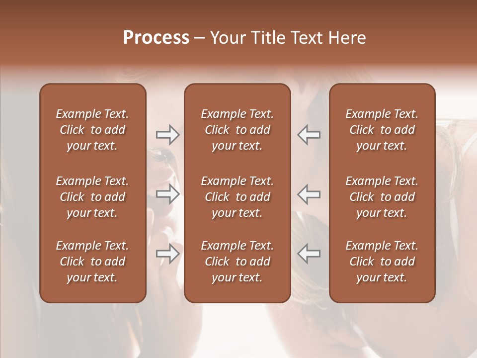 Daytime Talking Women PowerPoint Template
