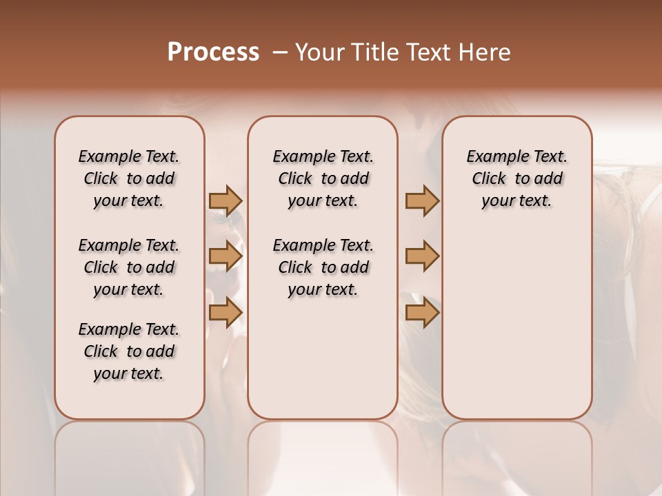 Daytime Talking Women PowerPoint Template