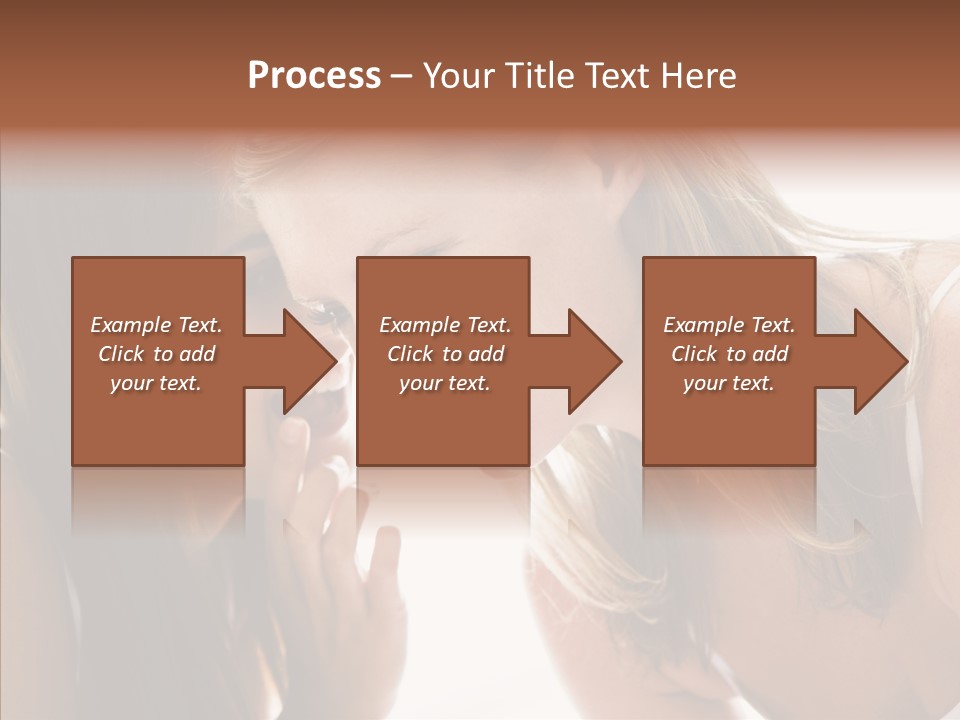 Daytime Talking Women PowerPoint Template