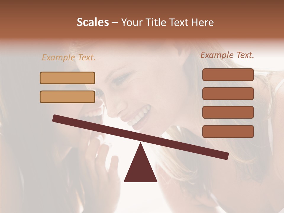 Daytime Talking Women PowerPoint Template