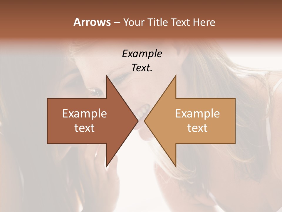 Daytime Talking Women PowerPoint Template