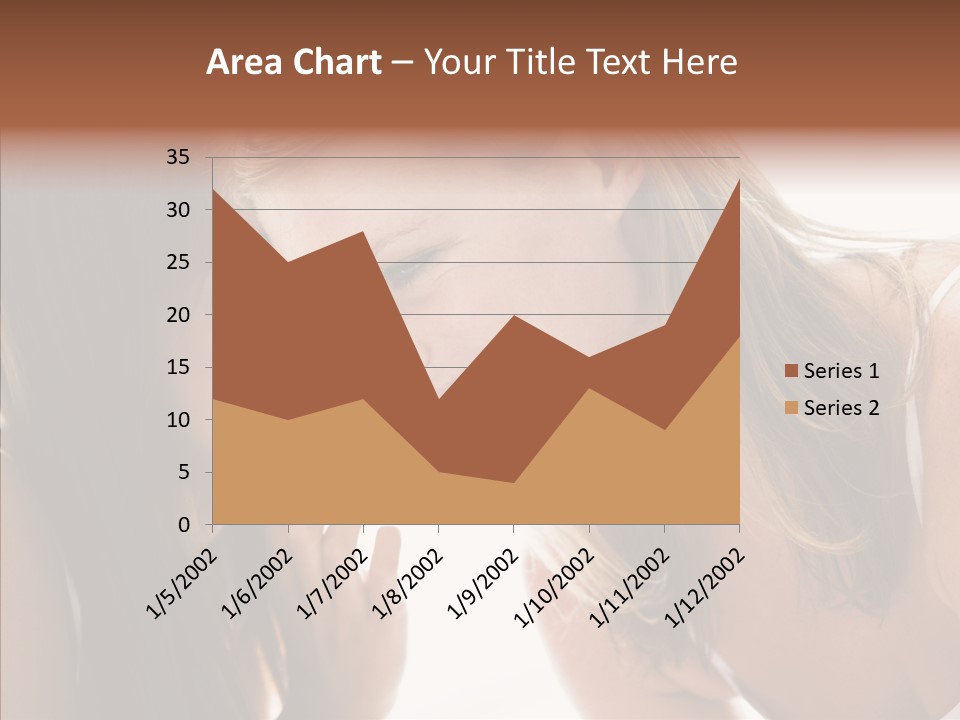 Daytime Talking Women PowerPoint Template