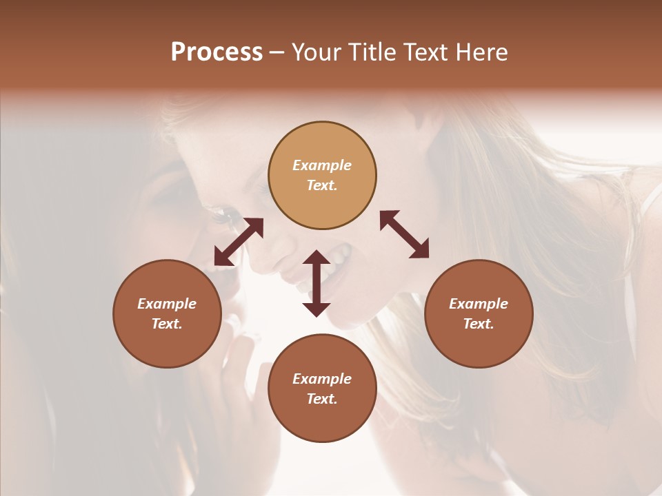 Daytime Talking Women PowerPoint Template