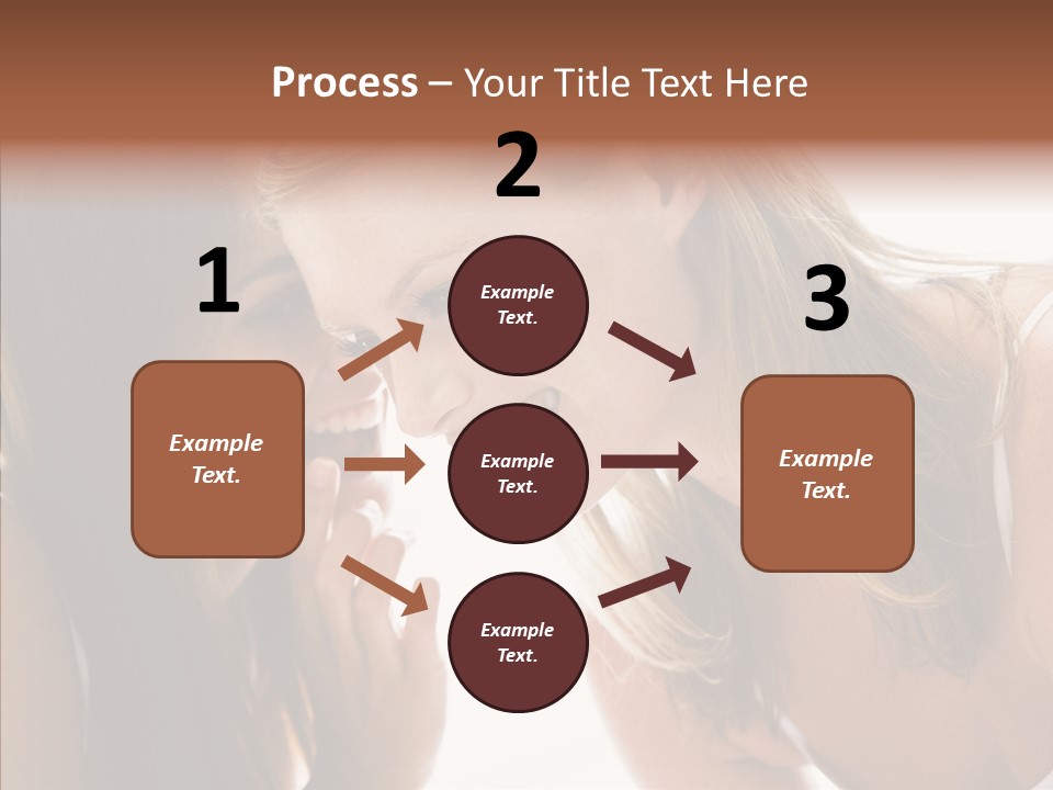 Daytime Talking Women PowerPoint Template
