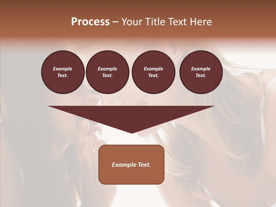 Daytime Talking Women PowerPoint Template