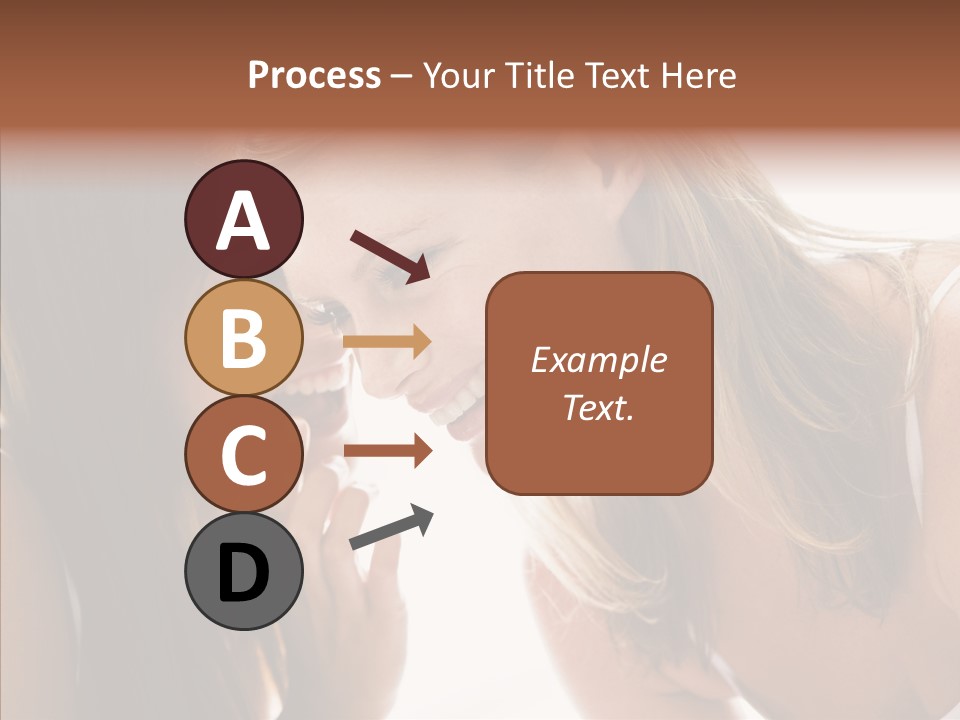 Daytime Talking Women PowerPoint Template