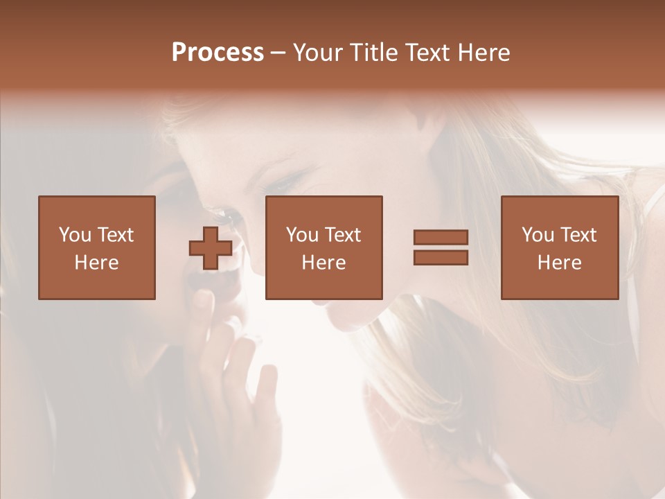 Daytime Talking Women PowerPoint Template