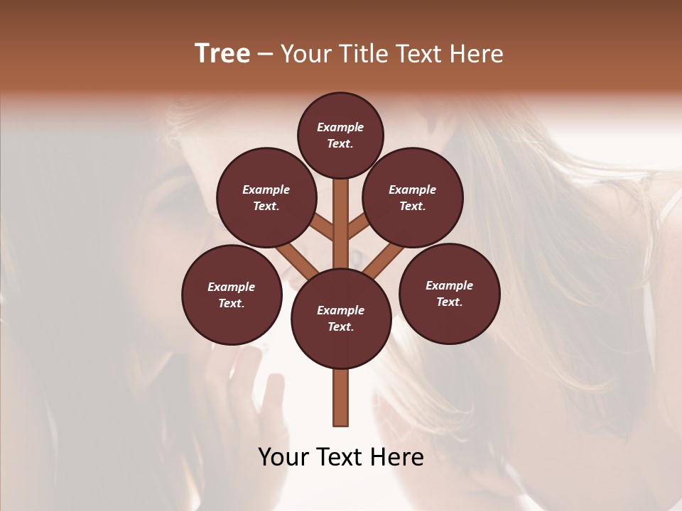 Daytime Talking Women PowerPoint Template