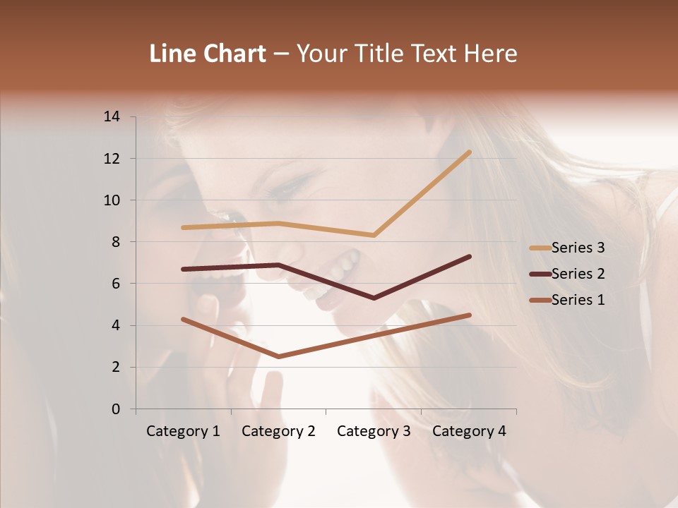 Daytime Talking Women PowerPoint Template