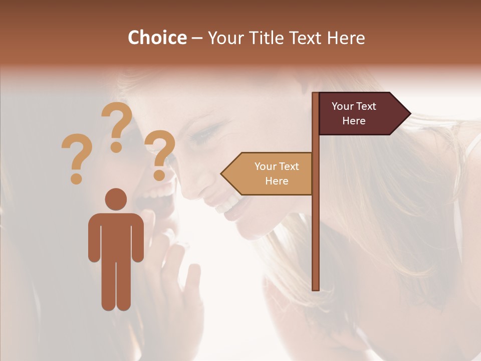 Daytime Talking Women PowerPoint Template