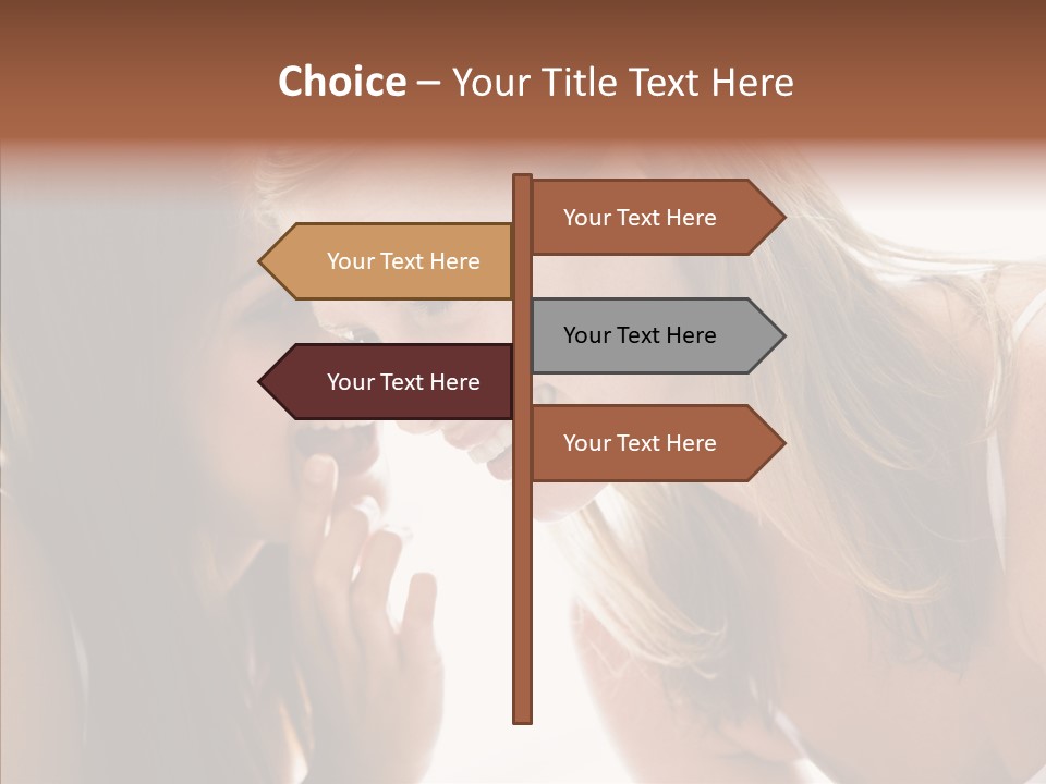Daytime Talking Women PowerPoint Template